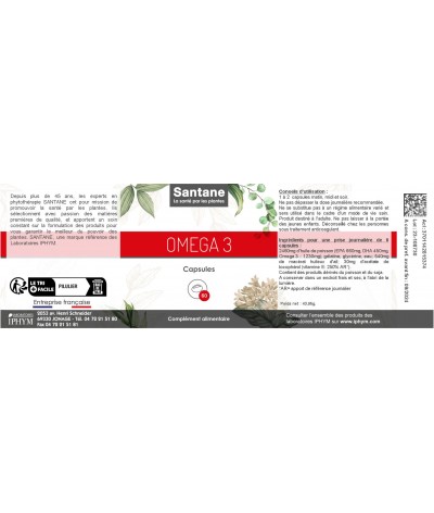 OMEGA 3 - PHYTOTHERAPIE - Capsules - SANTANE® - PLANTES