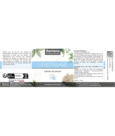 LITHOTHAMNE Gélules - SANTANE® - COMPLEMENT ALIMENTAIRE - PHYTOTHERAPIE - PLANTES