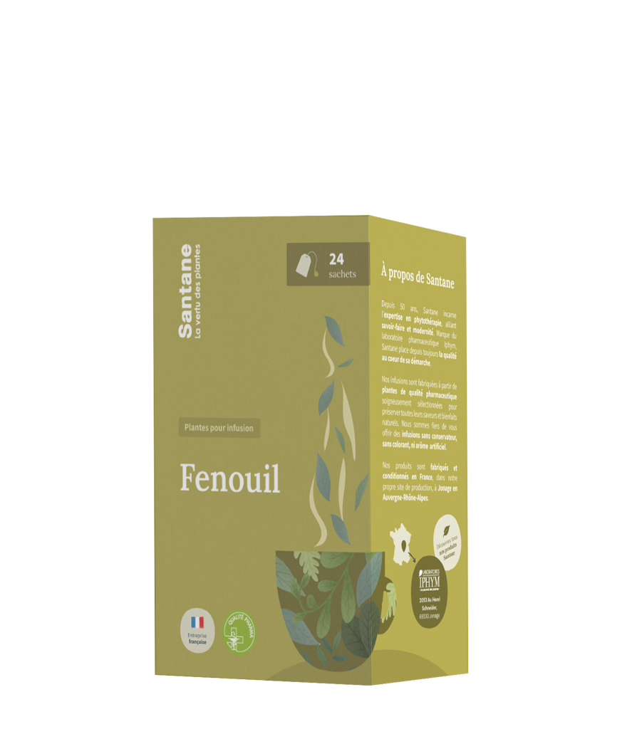 Fenouil Infusion - SANTANE® - PHYTOTHERAPIE - DIGESTION - TRANSIT - PHARMACEUTIQUE