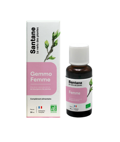 GEMMO FEMME - Macérat Glycériné - SANTANE® - PHYTOTHERAPIE - GEMMOTHERAPIE - PLANTES