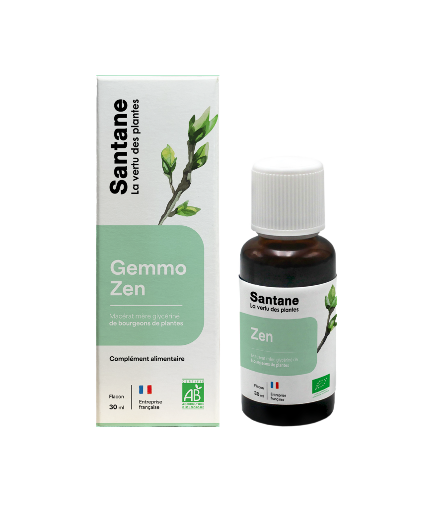 GEMMO ZEN - Macérat Glycériné - SANTANE® - PLANTES - PHYTOTHERAPIE - GEMMOTHERAPIE