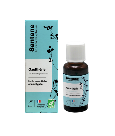 GAULTHERIE Huile essentielle - SANTANE® - PHYTOTHERAPIE - AROMATHERAPIE - PLANTES - SANTE NATURELLE