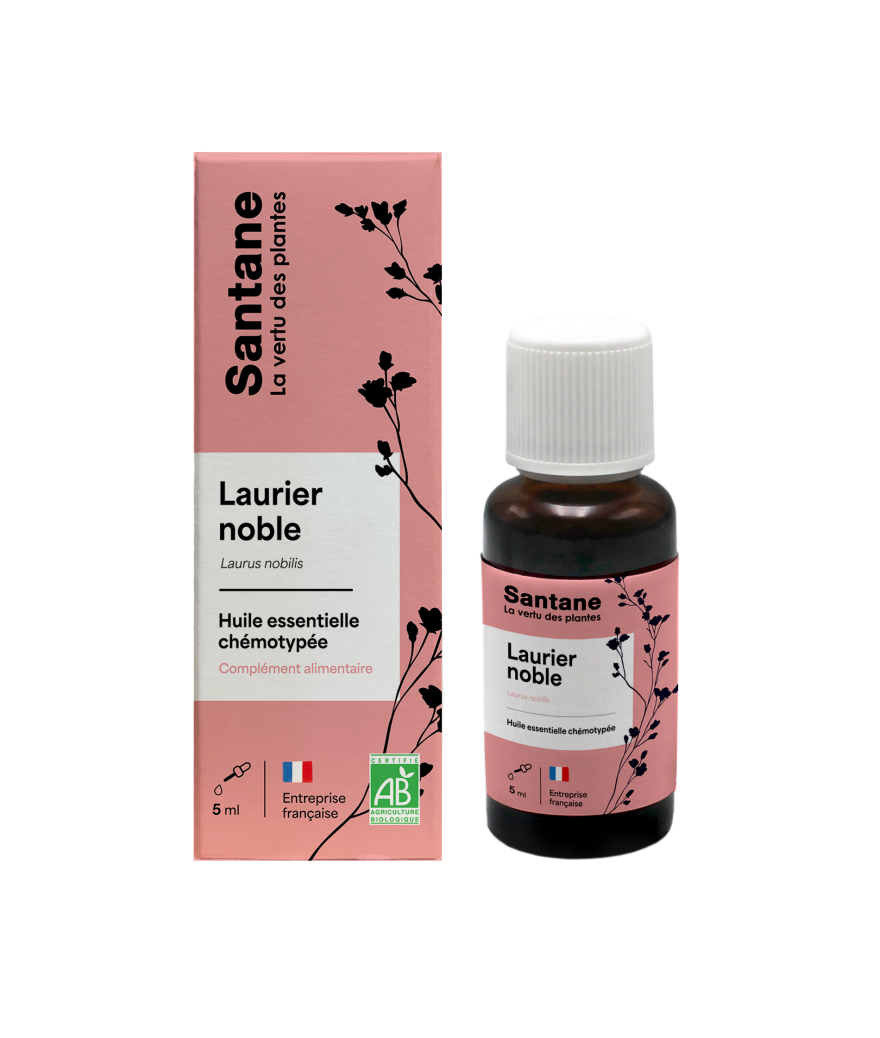 LAURIER NOBLE Huile essentielle - SANTANE® - PHYTOTHERAPIE - AROMATHERAPIE - PLANTES - SANTE NATURELLE