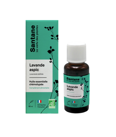 LAVANDE ASPIC Huile essentielle - SANTANE® - PHYTOTHERAPIE - AROMATHERAPIE - PLANTES - SANTE NATURELLE