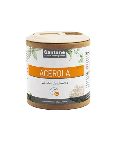 ACÉROLA Vit C 25% Gélules - SANTANE® - COMPLEMENT ALIMENTAIRE - PHYTOTHERAPIE - PLANTES