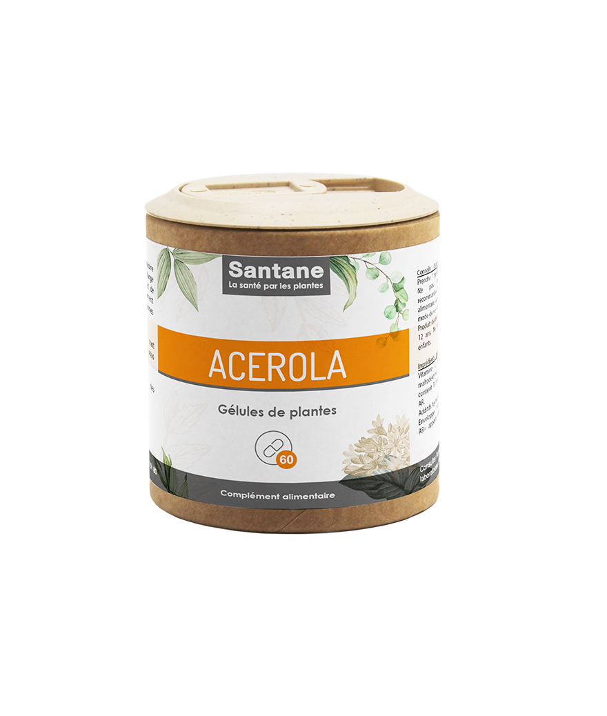 ACÉROLA Vit C 25% Gélules - SANTANE® - COMPLEMENT ALIMENTAIRE - PHYTOTHERAPIE - PLANTES