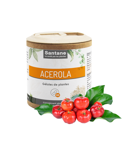 ACÉROLA Vit C 25% Gélules - SANTANE® - COMPLEMENT ALIMENTAIRE - PHYTOTHERAPIE - PLANTES