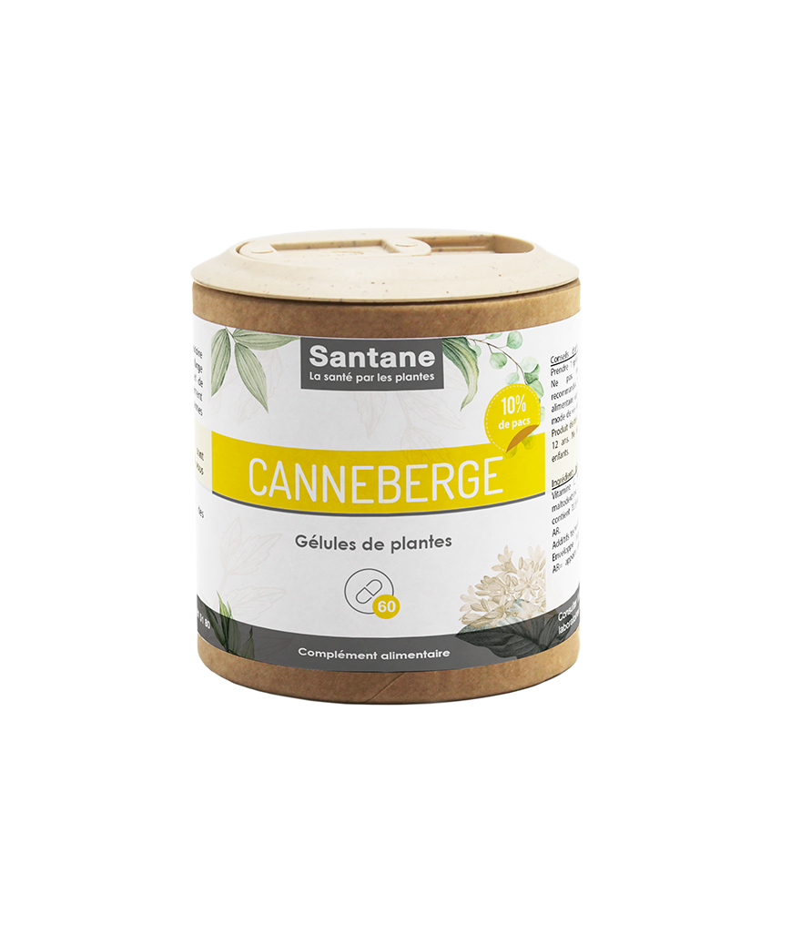 CANNEBERGE Gélules - SANTANE® - COMPLEMENT ALIMENTAIRE - PHYTOTHERAPIE - PLANTES