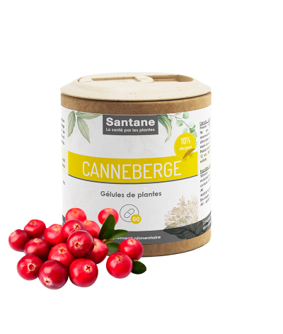 CANNEBERGE Gélules - SANTANE® - COMPLEMENT ALIMENTAIRE - PHYTOTHERAPIE - PLANTES