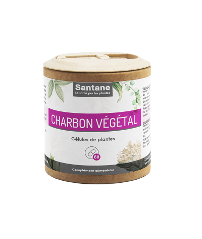 CHARBON VÉGÉTAL Gélules - SANTANE® - COMPLEMENT ALIMENTAIRE - PHYTOTHERAPIE - PLANTES