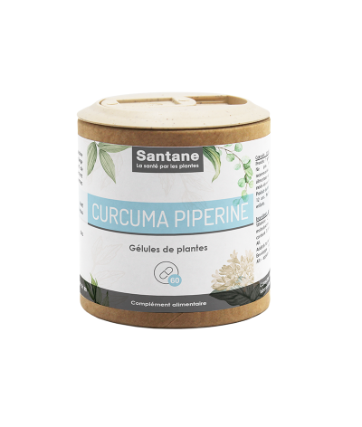 CURCUMA PIPERINE Gélules - SANTANE® - COMPLEMENT ALIMENTAIRE - PHYTOTHERAPIE - PLANTES