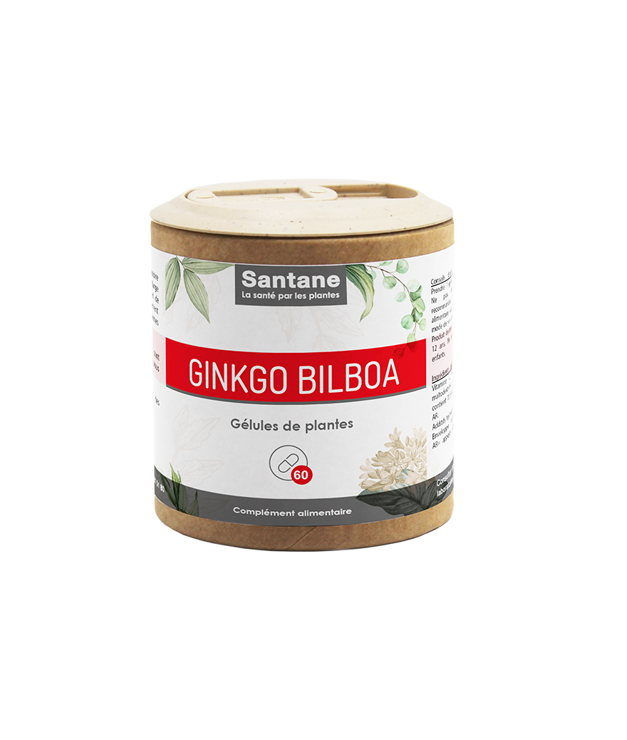 GINKO BILOBA Gélules - SANTANE® - COMPLEMENT ALIMENTAIRE - PHYTOTHERAPIE - PLANTES