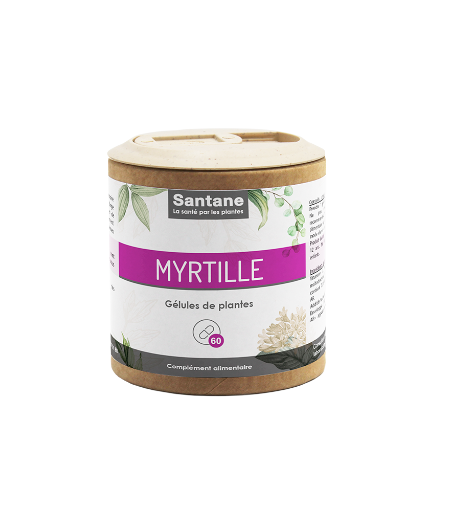 MYRTILLE Gélules - SANTANE® - COMPLEMENT ALIMENTAIRE - PHYTOTHERAPIE - PLANTES
