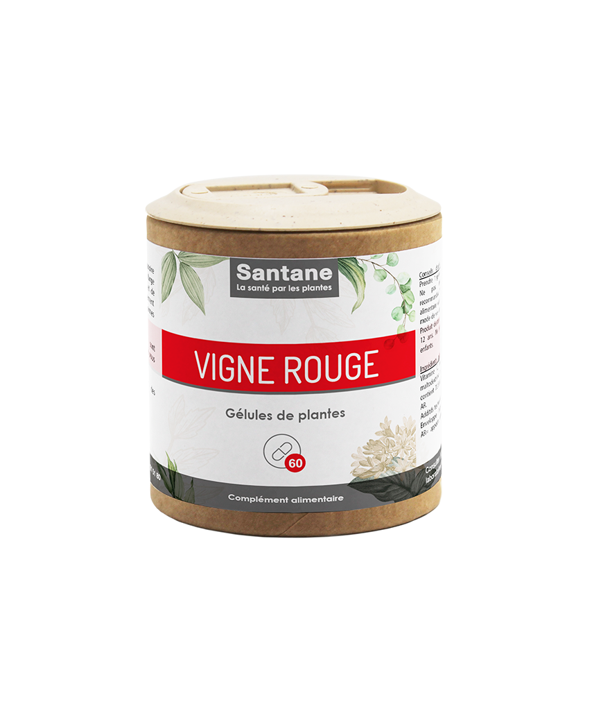 VIGNE ROUGE Gélules - SANTANE® - COMPLEMENT ALIMENTAIRE - PHYTOTHERAPIE - PLANTES