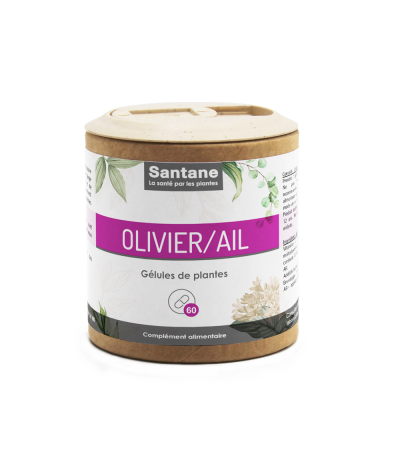 OLIVIER/AIL Gélules - SANTANE® - PLANTES - PHYTOTHERAPIE - COMPLEMENT ALIMENTAIRE