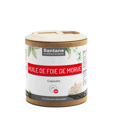 HUILE FOIE DE MORUE - Gélules - SANTANE - Phytothérapie - Plantes