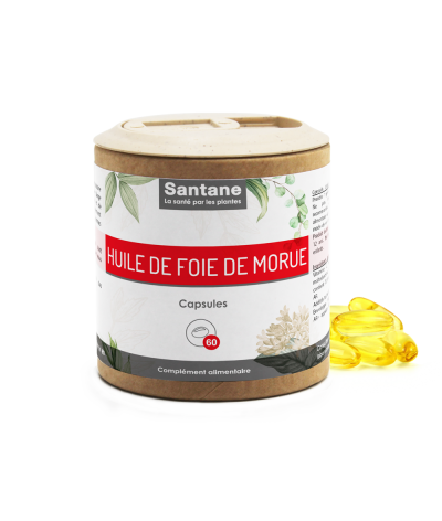 HUILE FOIE DE MORUE - Gélules - SANTANE - Phytothérapie - Plantes