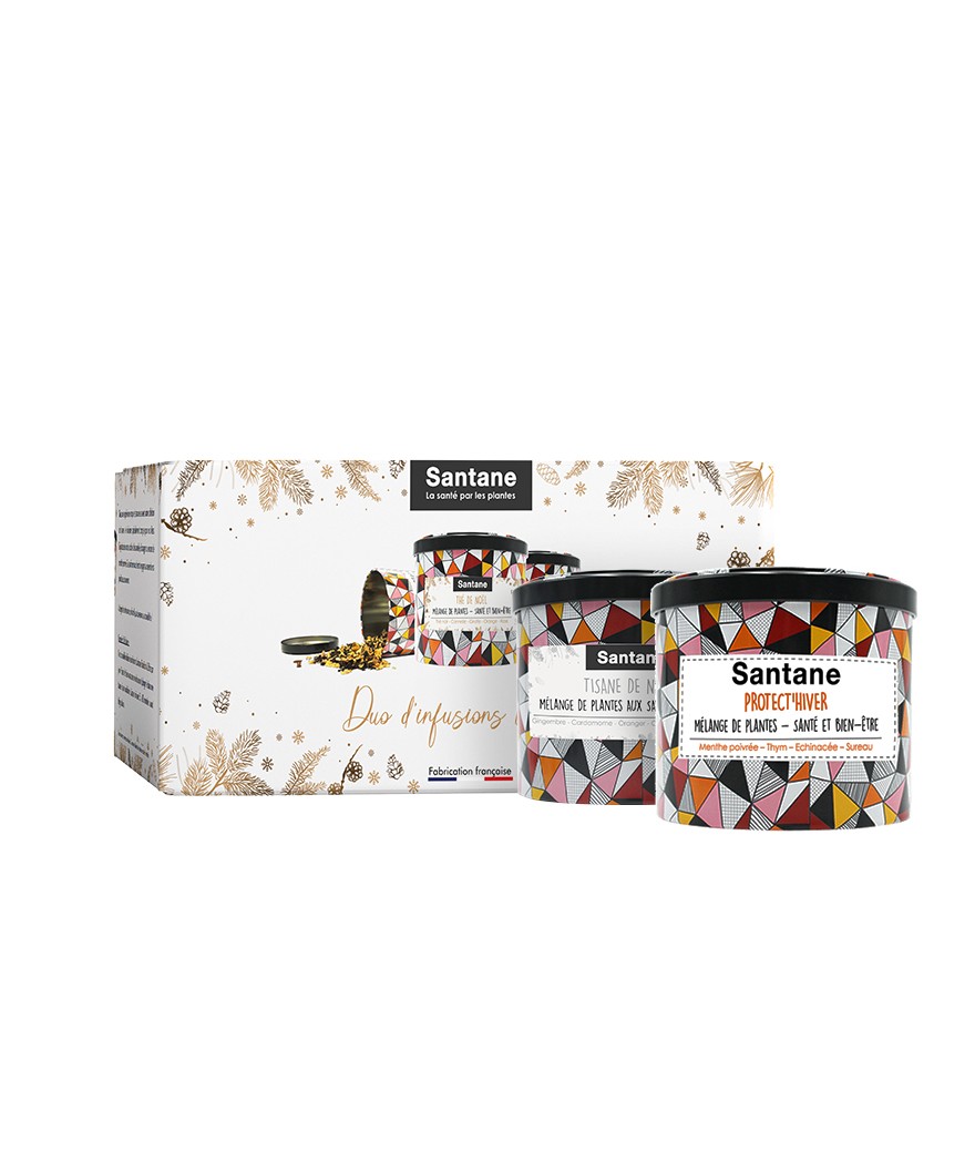 Coffret Duo d'Infusions bien-être Tisane de Noël & Protect'Hiver - Santane®