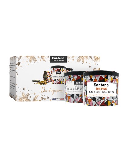 Coffret Duo d'Infusions bien-être Tisane de Noël & Protect'Hiver - Santane®