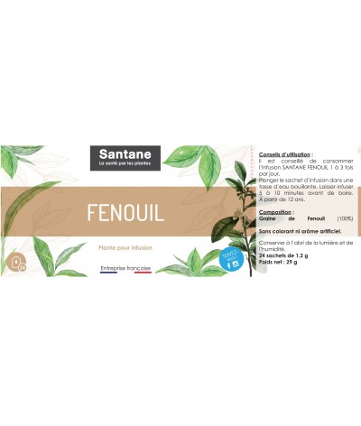 Fenouil Infusion - SANTANE® - PHYTOTHERAPIE - PHARMACEUTIQUE
