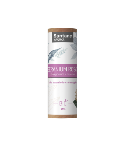 GERANIUM ROSAT Huile essentielle - SANTANE® - PHYTOTHERAPIE - AROMATHERAPIE - PLANTES - SANTE NATURELLLE