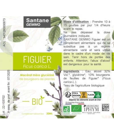 FIGUIER Macérat glycériné - SANTANE® - COMPLEMENT ALIMENTAIRE - PHYTOTHERAPIE - PLANTES